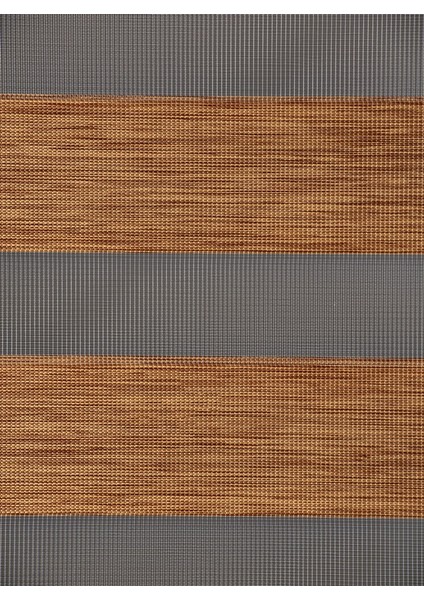 Kahverengi Bambu Zebra Perde
