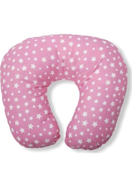 Bebek Emzirme ve Oturma Yastığı (Pembe Yıldızlı)