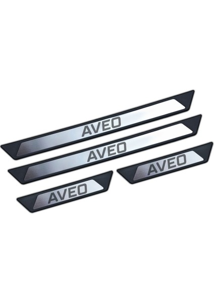Chevrolet Aveo Krom Kapı Eşik Koruması 2003-2010 4 Parça