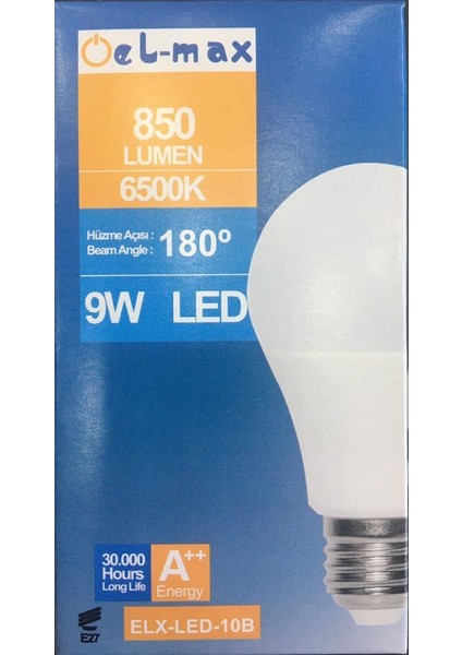 9 W E27 LED Ampül Normal Duy Ampül (5 Adet)