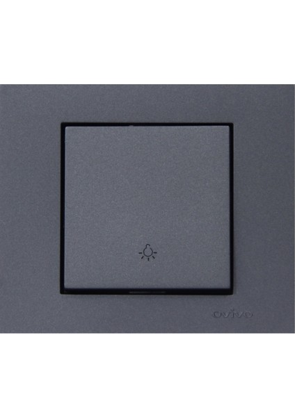 Grano Füme Light Anahtar + Çerçeve