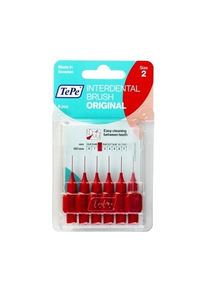 Arayüz Fırçası Kırmızı 0,5 mm 6'lı