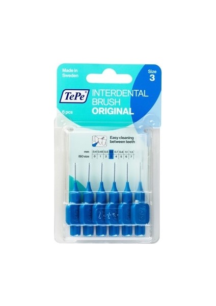 Arayüz Fırçası Mavi 0,6 mm 6'lı