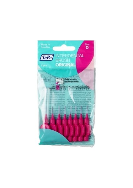 Arayüz Fırçası Pembe 0,4mm 8'li