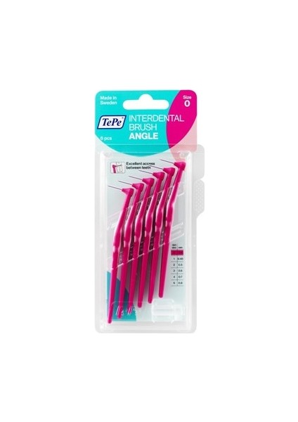 Angle Arayüz Fırçası Pembe 0,4 mm 6'lı