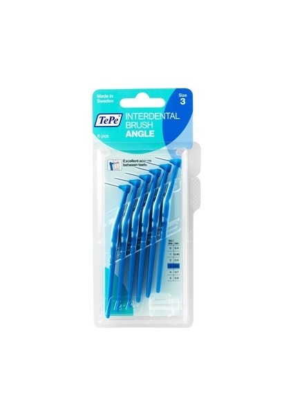 Angle Arayüz Fırçası Mavi 0,6 mm 6'lı