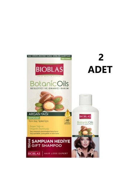 Botanic Oil Argan Şampuan + 150 ml Şampuan