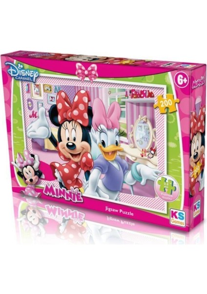 KS Games Minnie Puzzle 200 Parça MIN113