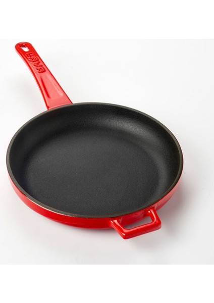 Döküm Kızartma Tavası 20 Cm Kırmızı Lava Tava