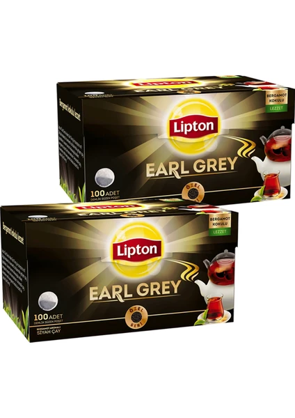 Earl Grey Demlik Poşet Çay 100 x 3,2 gr -2'li Set