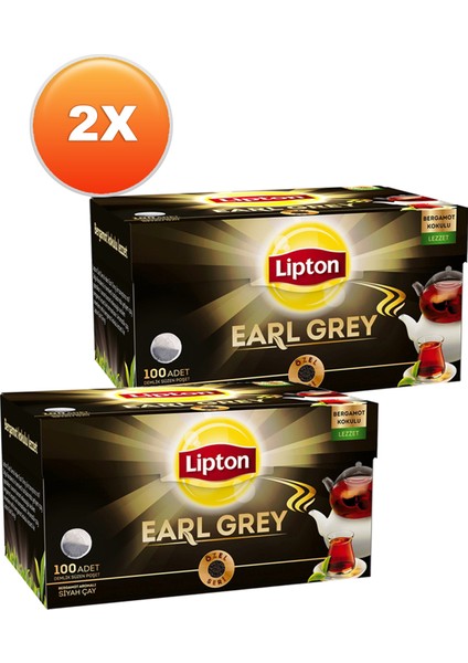 Earl Grey Demlik Poşet Çay 100 x 3,2 gr -2'li Set