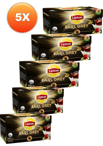 Earl Grey Demlik Poşet Çay 100 x 3,2 Gr- 5'liset