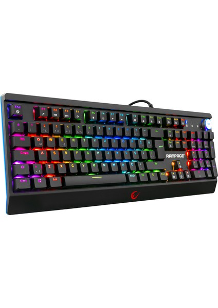 KB-R103 Extreme RGB Outemu Blue Switch Oyuncu Klavyesi