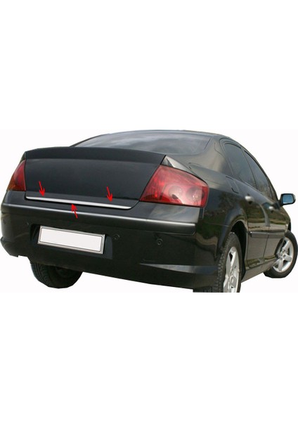 Peugeot 407 ( 2004-2010 ) Krom Bagaj Alt Çıtası Paslanmaz Çelik