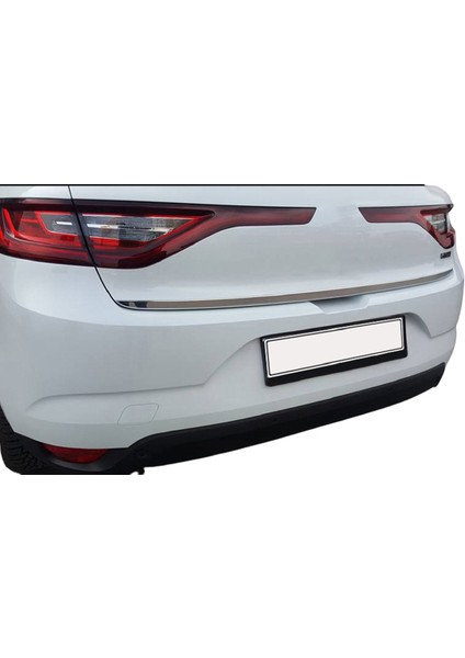 Renault Megane 4 Sedan ( 2016-2024 ) Krom Bagaj Alt Çıtası Paslanmaz Çelik