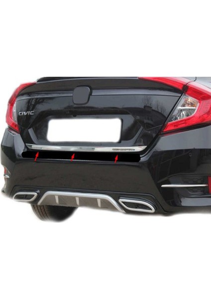 Honda Civic Sedan ( 2016-2020) Krom Bagaj Alt Çıtası Paslanmaz Çelik fiyatları