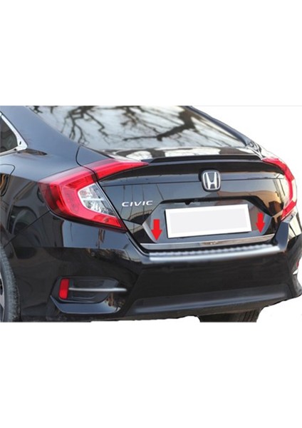 Honda Civic Sedan ( 2016-2020) Krom Bagaj Alt Çıtası Paslanmaz Çelik modelleri