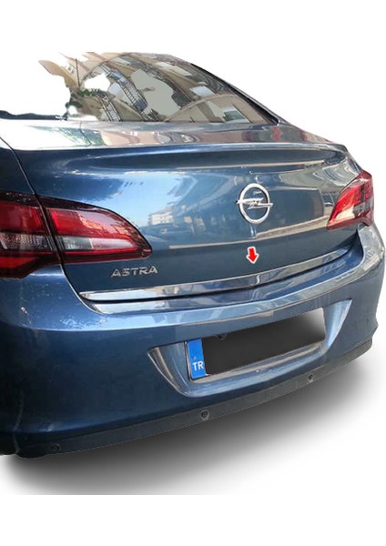Opel Astra J Sedan ( 2012-2018) Krom Bagaj Alt Çıtası Paslanmaz Çelik