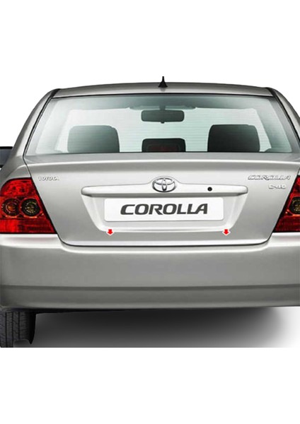 Toyota Corolla (2007-2013 )Krom Bagaj Alt Çıtası Paslanmaz Çelik