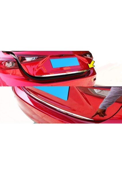 Hyundai Elantra (2011-2015 )Krom Bagaj Alt Çıtası Paslanmaz Çelik