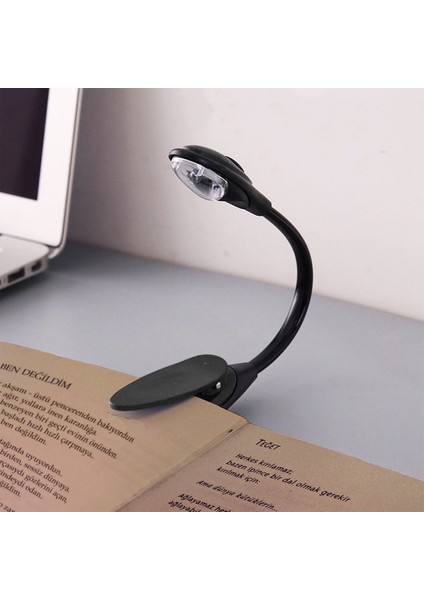 Mandallı Kitap Okuma LED Lamba Esnek Aydınlatma 26 cm - AL2498 Siyah fırsatları