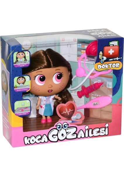 Birlik Toys BLD287 Doktor Bebek- Koca Göz Ailesi