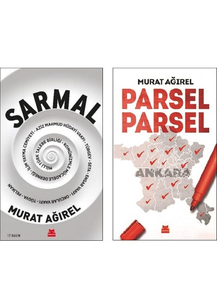 Murat Ağırel 2 Kitap Set - Sarmal - Parsel Parsel