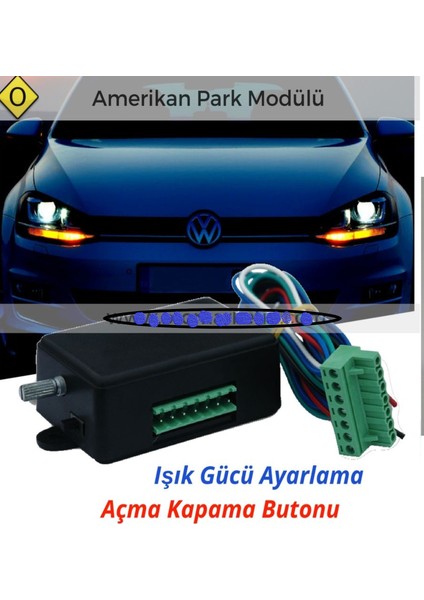 Ayarlı Amerikan Park Modülü 2 Çıkışlı Kcx