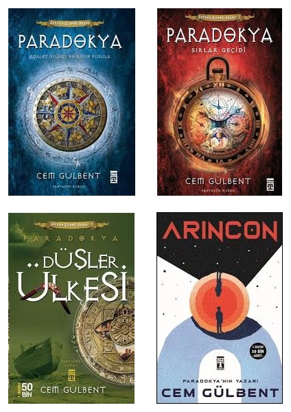 Paradokya 1-2-Düşler Ülkesi - Arincon - Cem Gülbent 4 Kitap Set