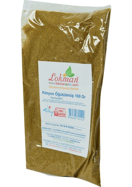 Yemeklik Öğütülmüş Kimyon 100 gr