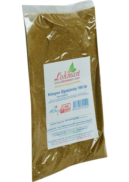 Yemeklik Öğütülmüş Kimyon 100 gr