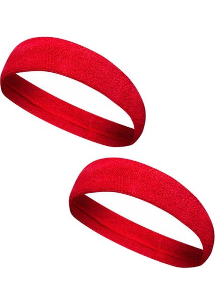 2 Adet Sporcu Havlu Kafa Bandı Alın Ter Bandı Headband
