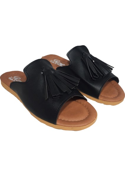 1211 Rahat Günlük Püsküllü Kadın Terlik