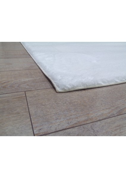 Dekoratif Peluş Halı Uzun Tüylü Polyester Yolluk Halı Beyaz-120x360 cm modelleri