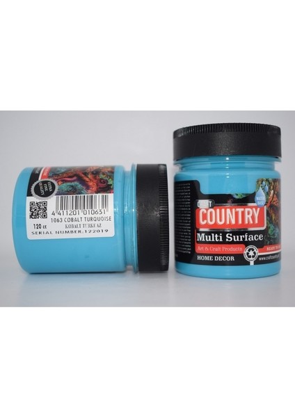 Craft Counrty Craft Country Multi Surface Hobi Boyası Kobalt Turkuaz (120 Cc)