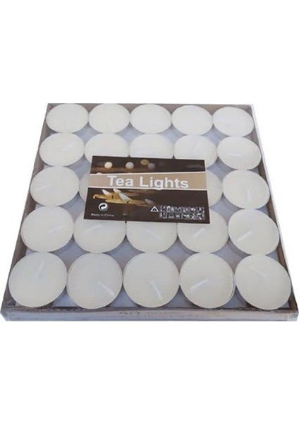 Dekoratif Mini Tea Light Yuvarlak Mum
