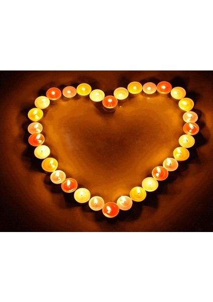 Dekoratif Mini Tea Light Yuvarlak Mum