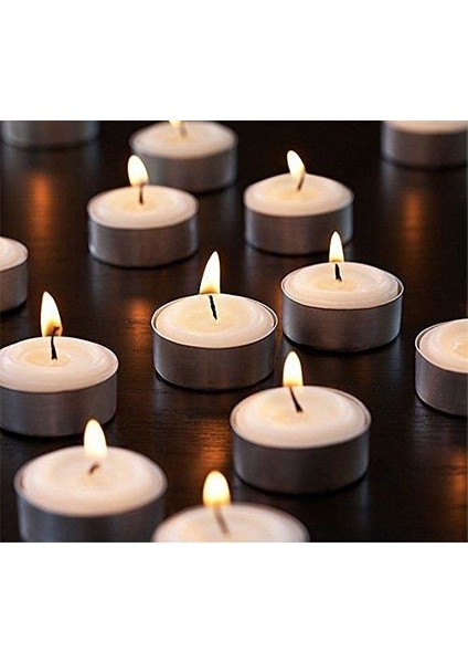 Dekoratif Mini Tea Light Yuvarlak Mum
