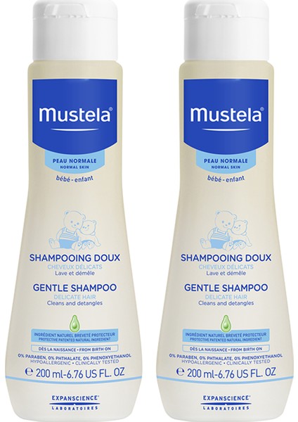 Gentle Papatya Özlü Bebek Şampuanı 200 ml x 2 Adet