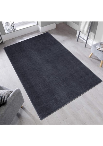 - Kaymaz Taban Yumuşak Pofuduk Post Peluş Halı Antrasit Renk