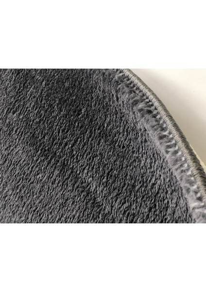 - Kaymaz Taban Yumuşak Pofuduk Post Peluş Halı Antrasit Renk indirimleri