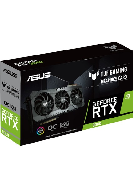 Geforce TUF-RTX3060-O12G-GAMING 12GB Gddr6 192BIT  Oc 2xhdmı 3xdp Ekran Kartı