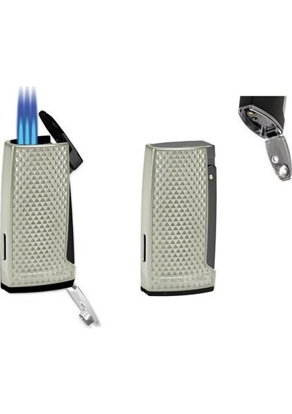 LBL1210 Black Label Light Gun & Black 3 Torch Puro Çakmağı Delicili