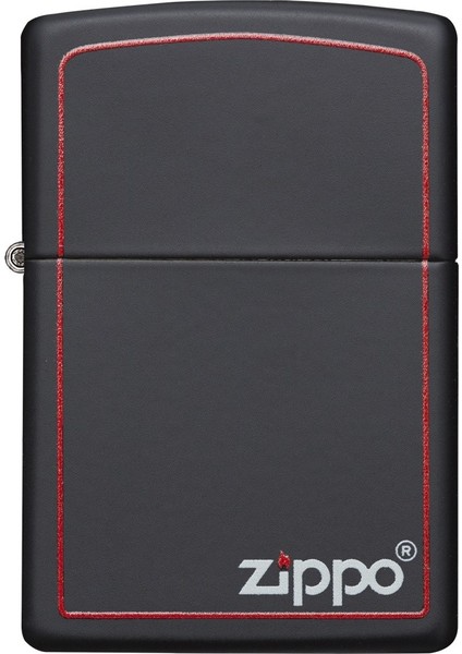 Black Matte Red Border Çakmak