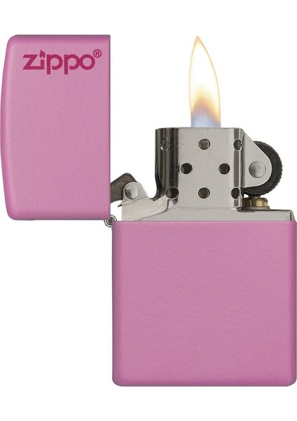 238ZL Pink Matte Logo Çakmak