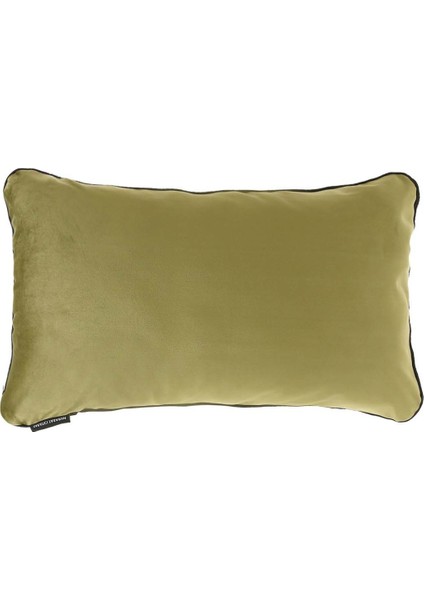 Biyeli Kırlent Yastık Kılıfı 2 Adet 45X45 2 Adet 50X30 Haki