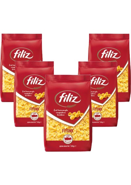 5'li Set Fiyonk Makarna 500 gr