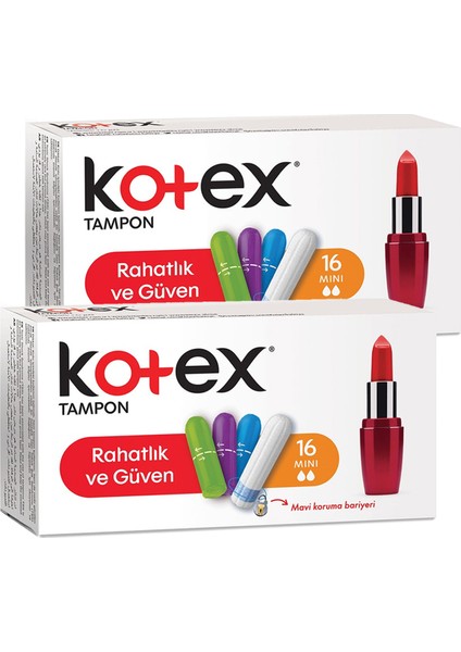 Tampon Mini 16'lı 2'li Set