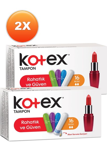 Tampon Mini 16'lı 2'li Set