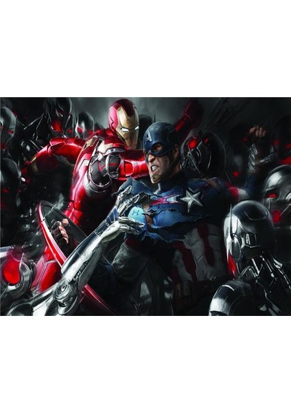 Avengers Ironman Çocuk Odası Duvar Kağıdı Vinil
